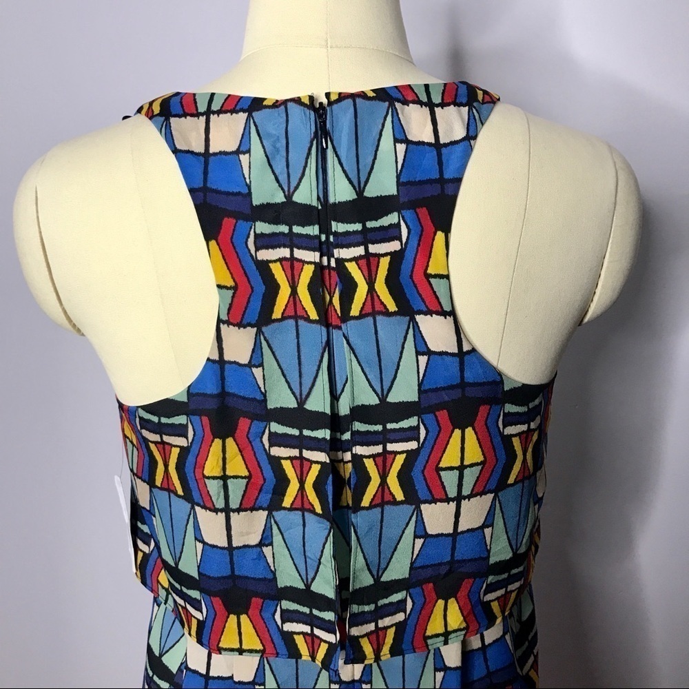 Jessica Simpson Multi Racerback Dress- Size 10 - Picture 5 of 7